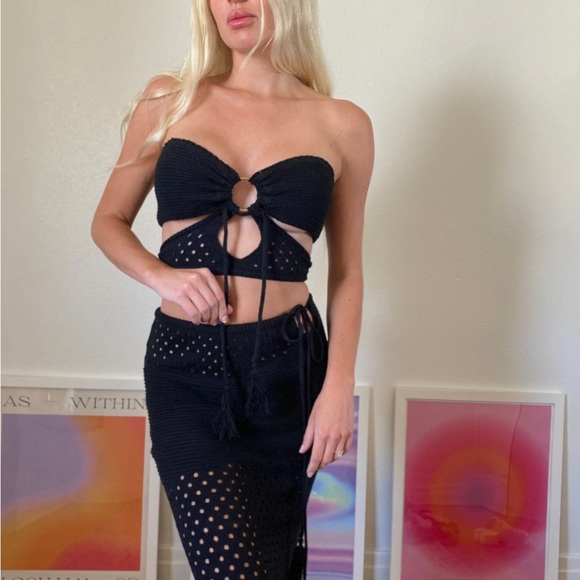 Outcast Clothing Crochet Skirt and Top Set - Picture 3 of 6